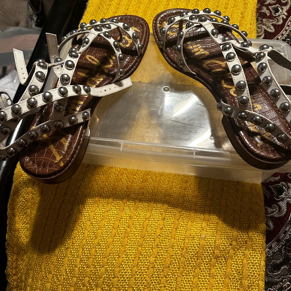 Sam Edelman strappy sandals with button detail
